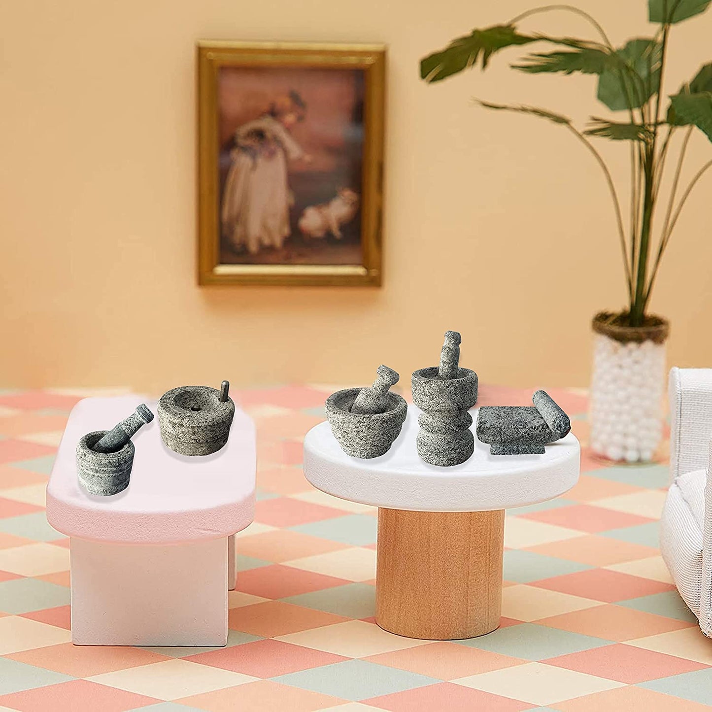EZAHK Stone Miniature Kitchen (Set of 5)