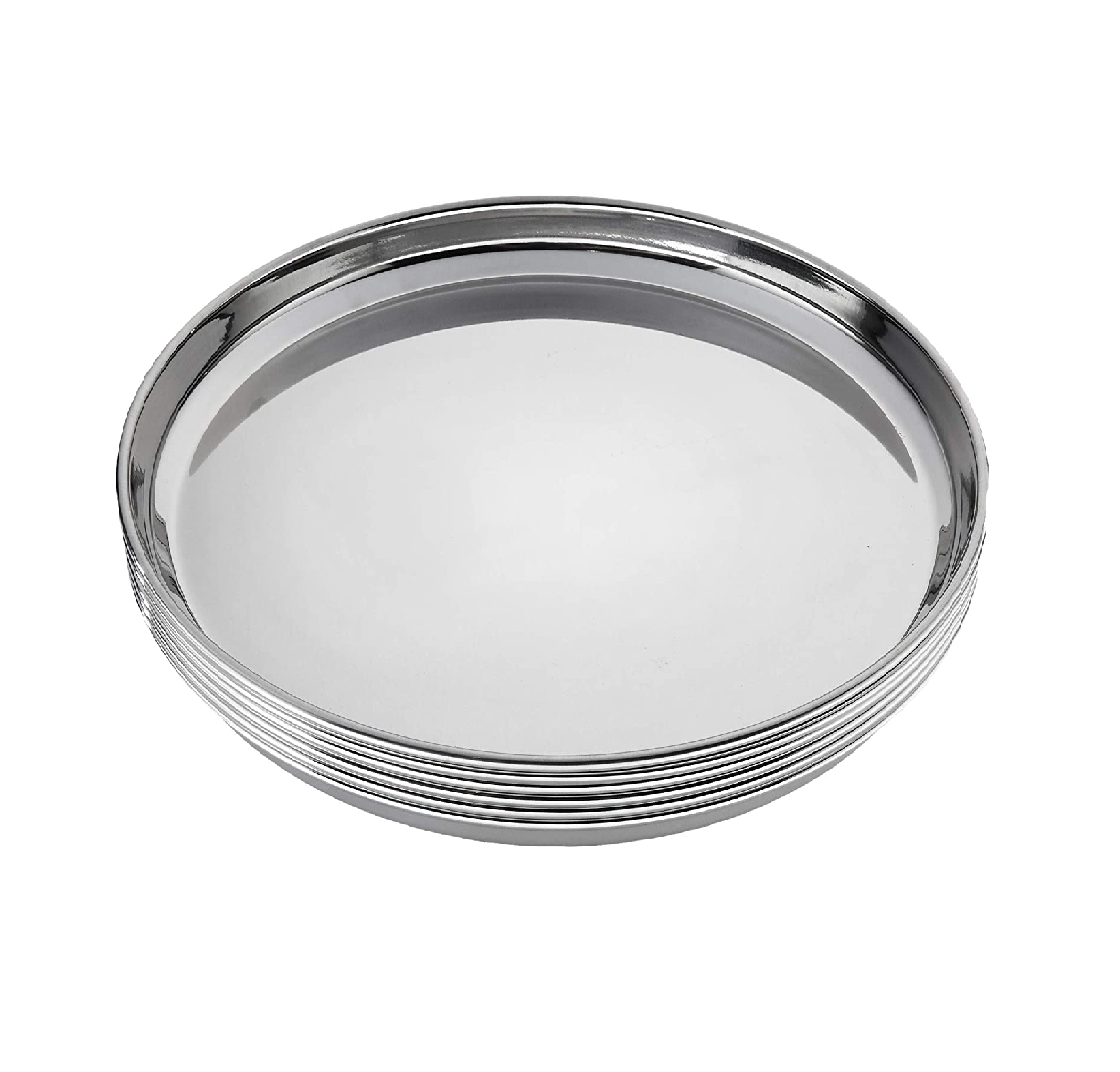 Stainless steel dinner sales plate