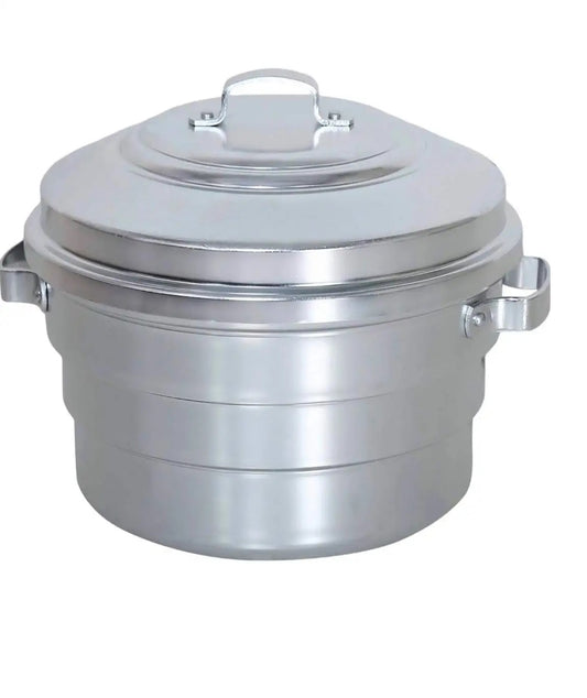EZAHK Idly Maker/Cooker/Steamer/satti (25 Pot) Silver