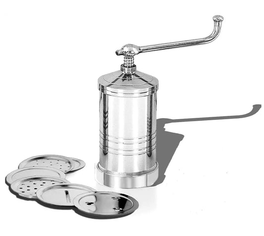 EZAHK Stainless Steel Manual Pasta Maker/Sevanazhi ChakliPress/Sancha/Murukku/Gathiya/janthikulu/Idiyappam Maker Machine with 6 Molds