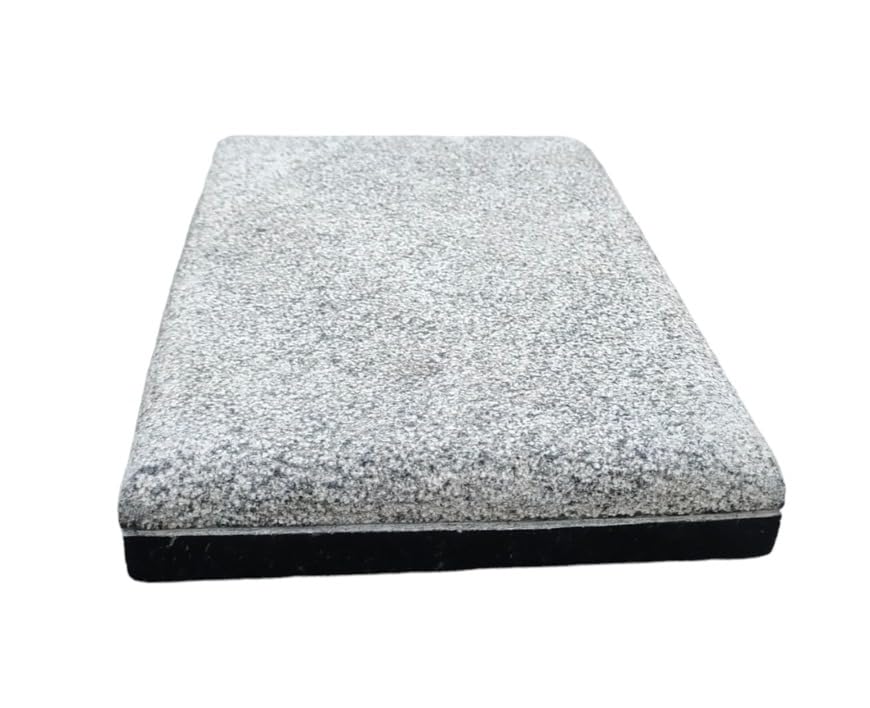 EZAHK Foot Cleaner Stone Bathroom Granite, Sandalwood,Chandan,Turmeric Grinding/Rubbing Stone (12x8 Inch)
