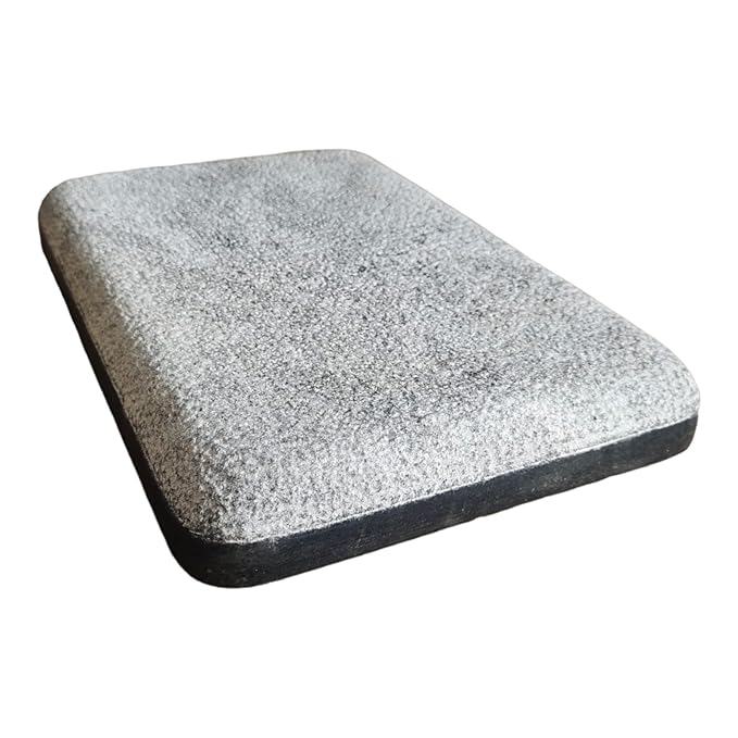 EZAHK Foot Cleaner Stone Bathroom Granite, Sandalwood,Chandan,Turmeric Grinding/Rubbing Stone (12x8 Inch)