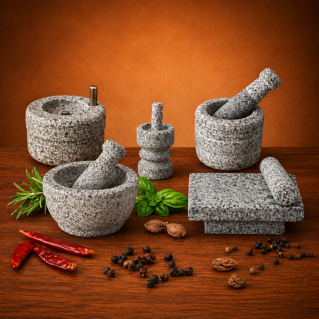 EZAHK Stone Miniature Kitchen (Set of 5)