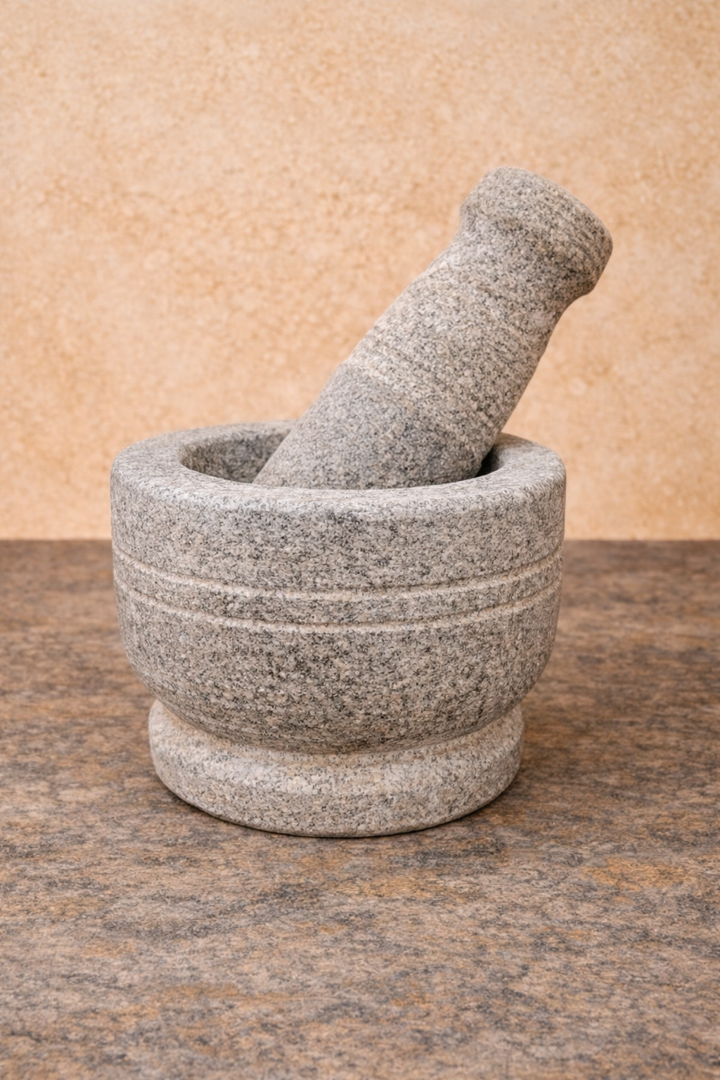 EZAHK Stone Pestle and Mortar Set (4 inch) Small Size