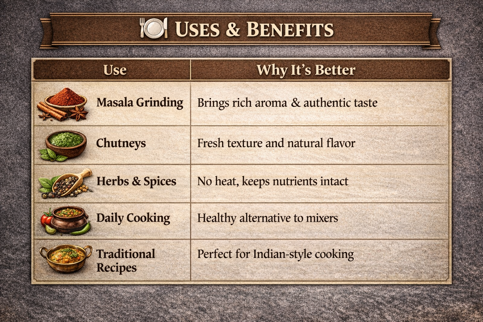 Black Polished Granite Attukal / Rubbu Rolu | Size: 10 × 6 Inches (B × H) | Traditional Mortar & Pestle for Home & Kitchen | 100% Premium Granite | Enhances Taste & Aroma |