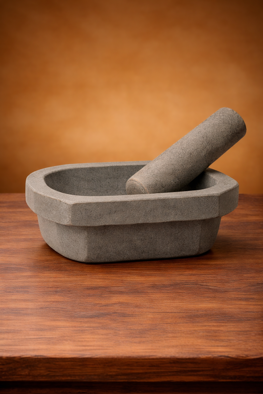 EZAHK Kalvam Stone Mortar and Pestle Set,Masher, Khalbatta, Kharal,for Kitchen, Home, Herbs and Spices (14 inch,10 kg Grey,Very Big Size)