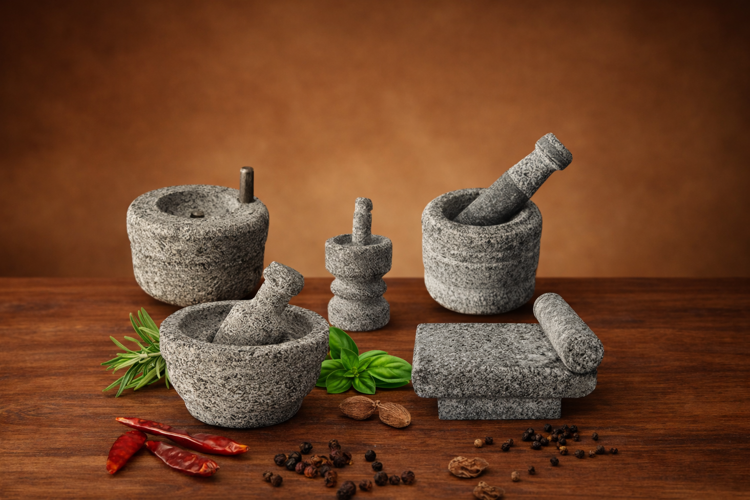 EZAHK Stone Miniature Kitchen (Set of 5)