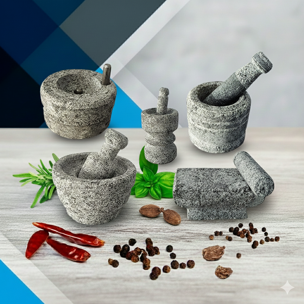 EZAHK Stone Miniature Kitchen Set for Kids (Set of 5)