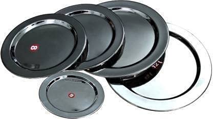 EZAHK Stainless Steel Heavy Gauge Ciba/Lids/Tope Cover 5.5 inch, 6 inch, 6.5 inch, 7 inch, 7.5 inch Lid Set (Stainless Steel)