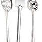 Stainless Steel Kitchen Cooking & Serving Spoons Set of 3