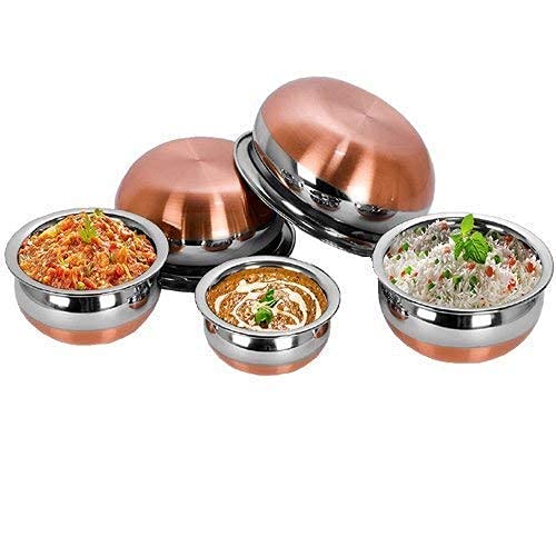 Buy Wholesale India 5 Pcs Stainless Steel Cookware Set Cooking Pot/ Copper  Bottom Cooking Pot Set With Bakelite Handle & 5 Pcs Stainless Steel Cookware  Set Cooking Pot/ at USD 1