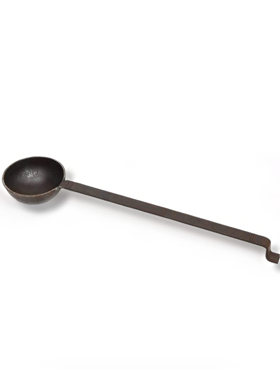 EZAHK  Iron Tadka Pan/Fry Pan/thalipu karandi with Handle Loha/Lokhand/ (10cm) 3mm Thickness (Long Handle)