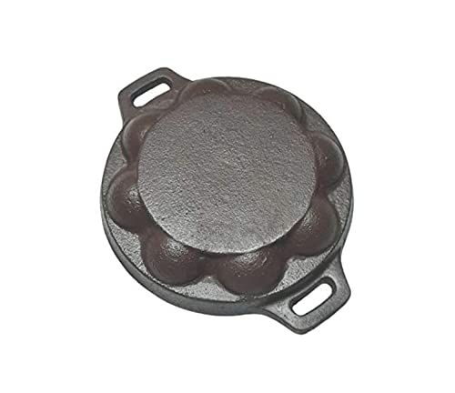 Black Segovia Cast Iron Paniyaram Pan