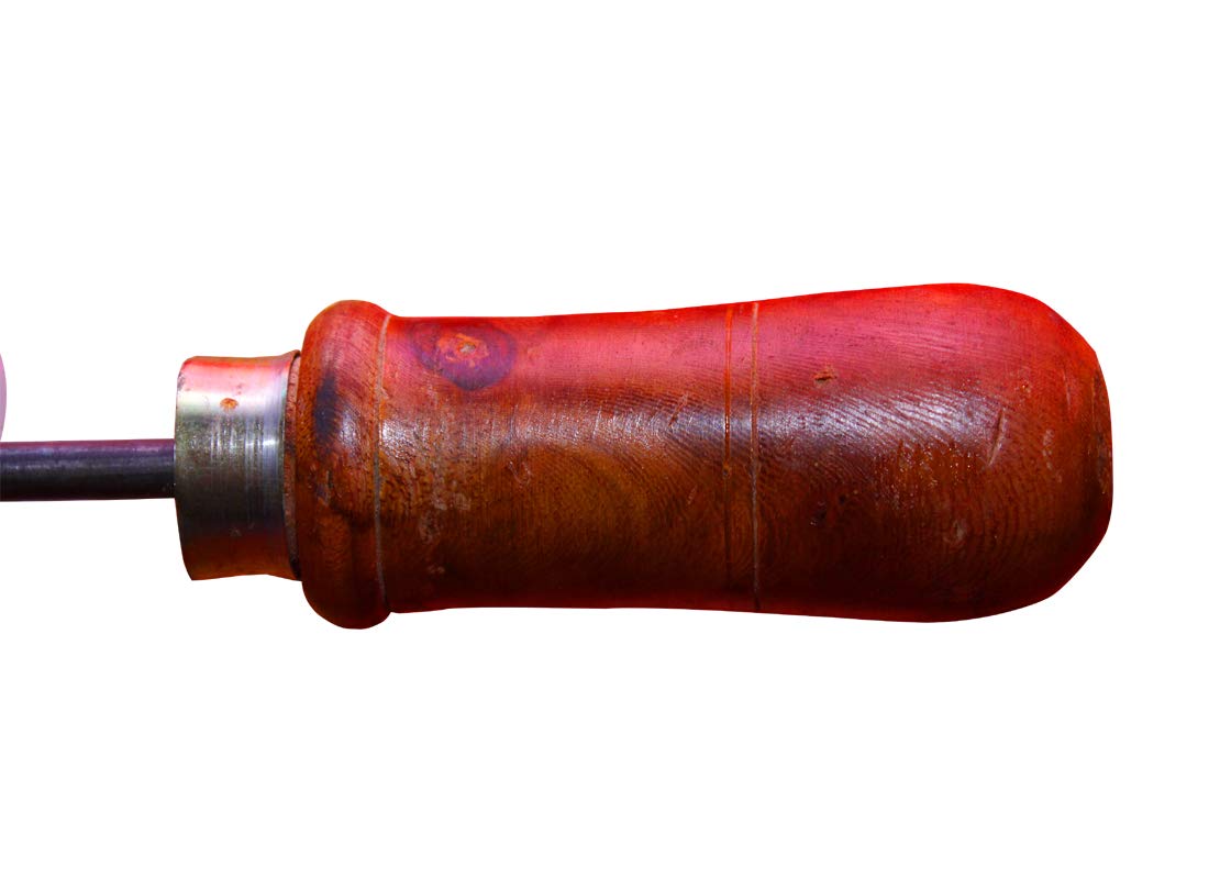 EZAHK  Iron Tadka Pan karandi with Handle Loha (6 inch, 15cm) 2 mm Thickness - Black