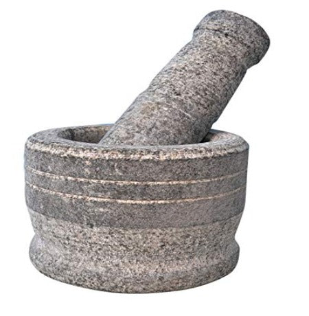 EZAHK Mortar and Pestle Set Well Design for Kitchen, Home (5 inch)