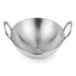 EZAHK 10 Inch Aluminium Kadhai | 2.5 Litre , (Size : 26 cm) Kadai with Handle for Kitchen , Silver