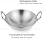 EZAHK 10 Inch Aluminium Kadhai | 2.5 Litre , (Size : 26 cm) Kadai with Handle for Kitchen , Silver