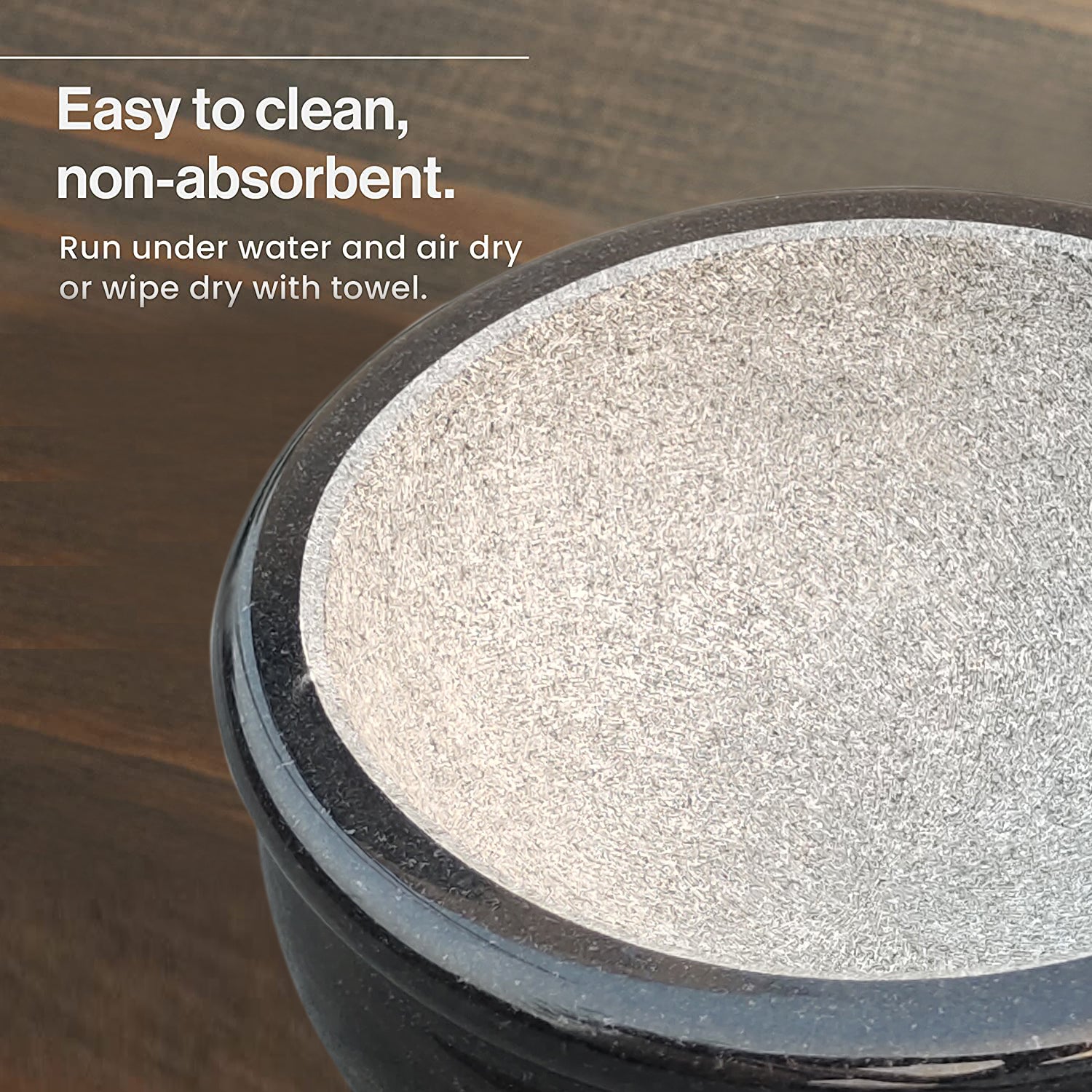 EZAHK Pure Granite Stone and Mortar and Pestle Set 8 inch Big Size