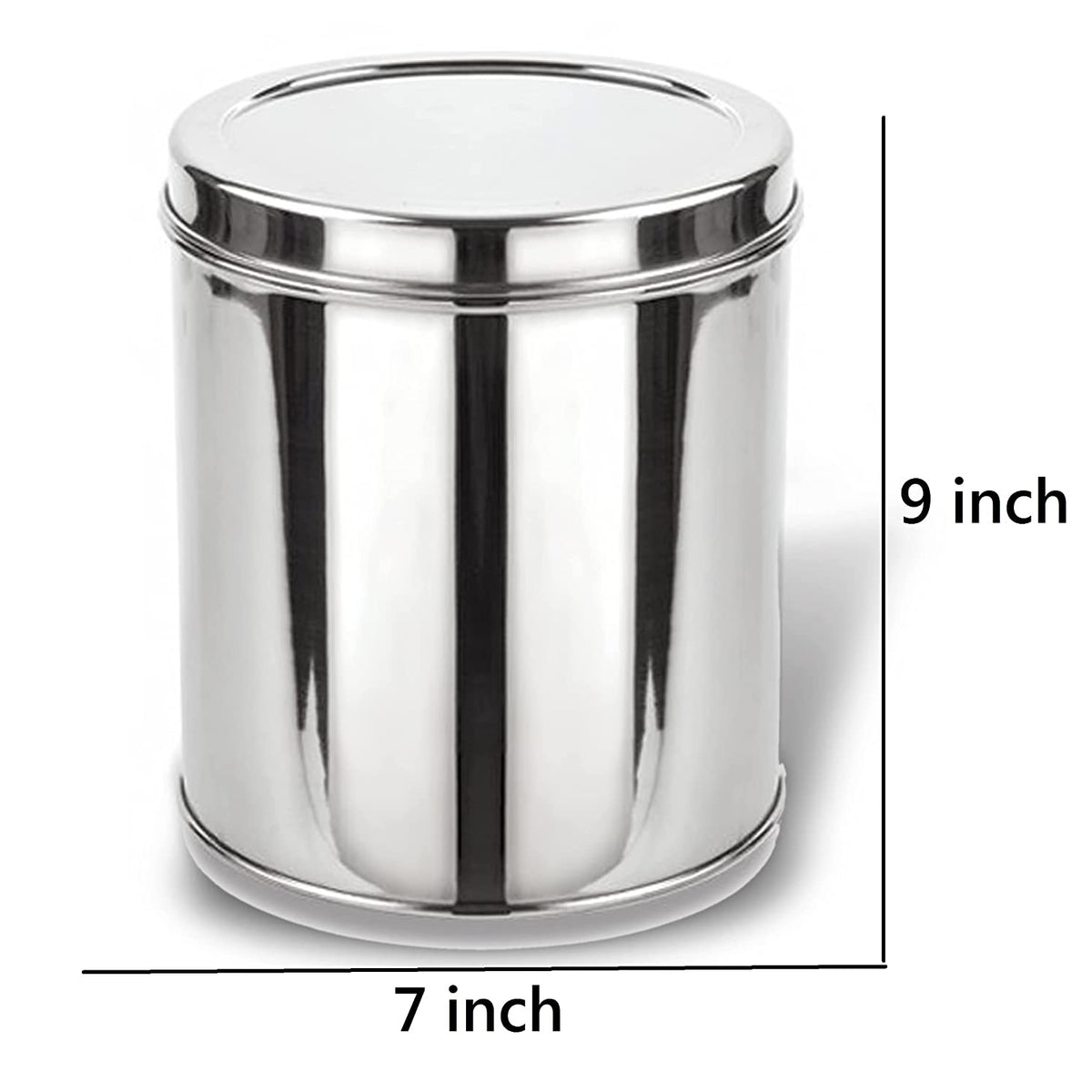 EZAHK Stainless Steel Storage Container for Kitchen Uses Deep Dabba, M ...
