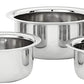 EZAHK Premium Stainless Steel Heavy Gauge Dinner Plate / Kumcha Plate / Thali Plate Set ( 2 Pieces; 27.4 cm Dia)