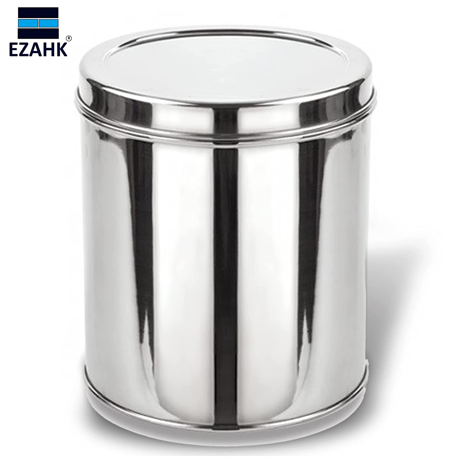EZAHK Stainless Steel Storage Container for Kitchen Uses Deep Dabba, Mavu, Idli, Dosa (4.5 Litres)