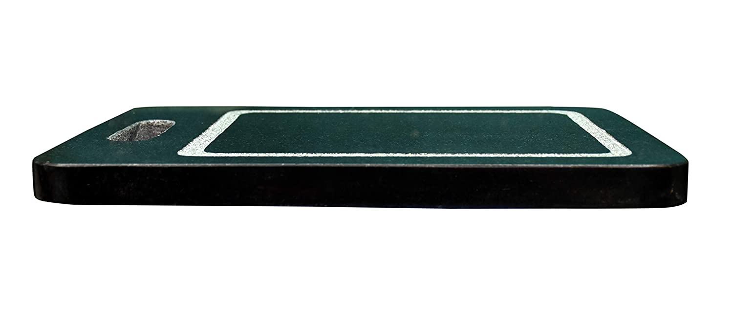 EZAHK Black Granite Stone Cutting Board Size (14x10 in Large), Chopping Board with Holder