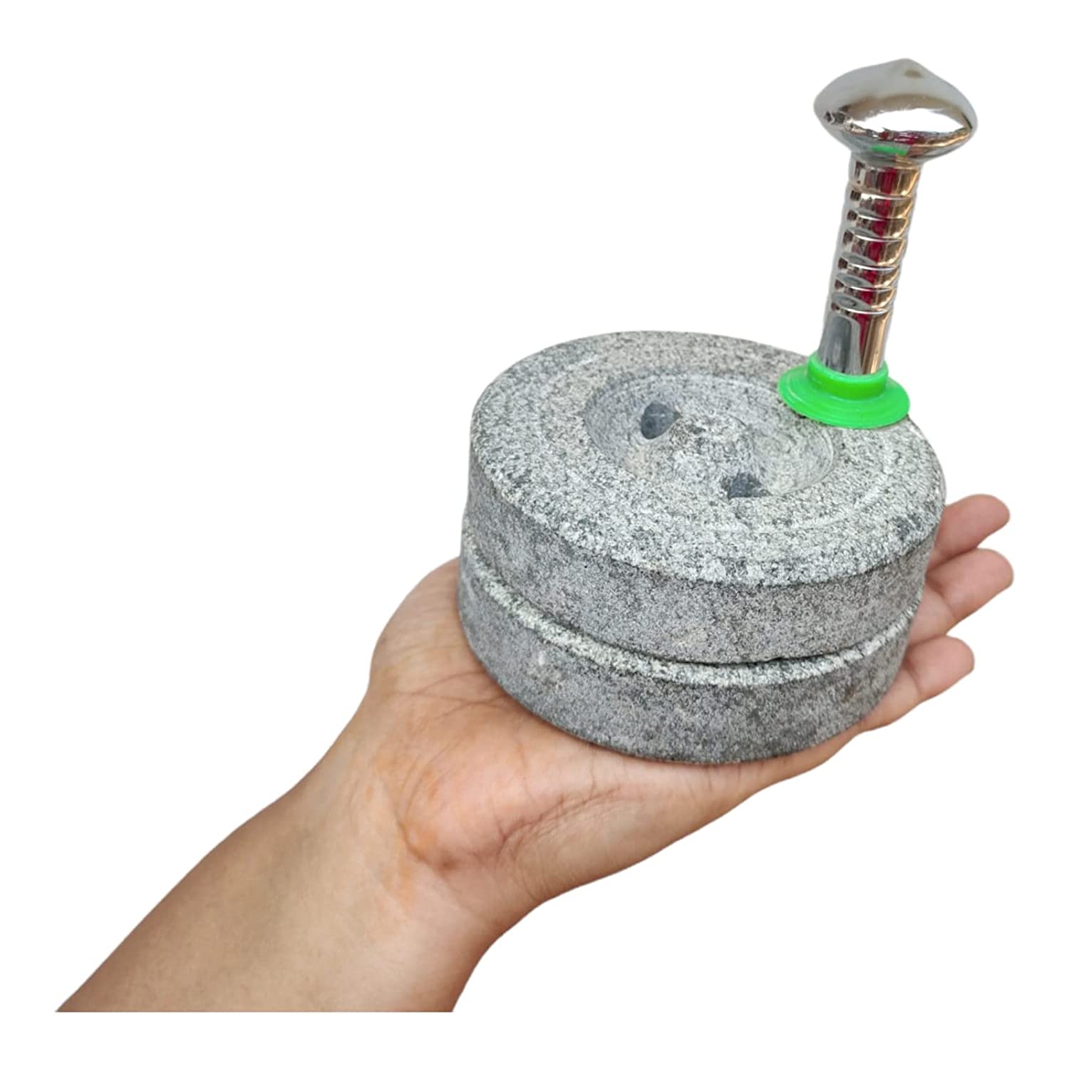 EZAHK Miniature Stone Chakki for Kids Toy,Gift,Vastu,Home Decor,Only For Pooja Purpose(Width 4 inch) Small Size