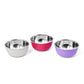 Stainless Steel Microwave Safe Bowls 6 Pieces Set (12cm, 6 Pieces Set)