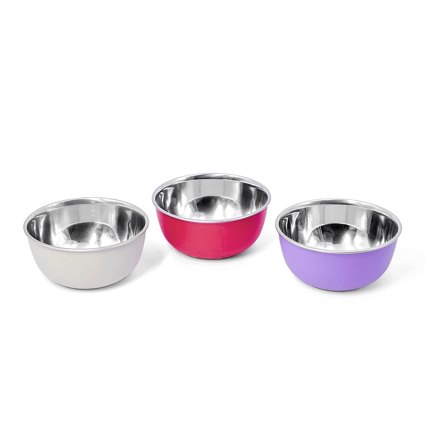 Stainless Steel Microwave Safe Bowls 6 Pieces Set (12cm, 6 Pieces Set)