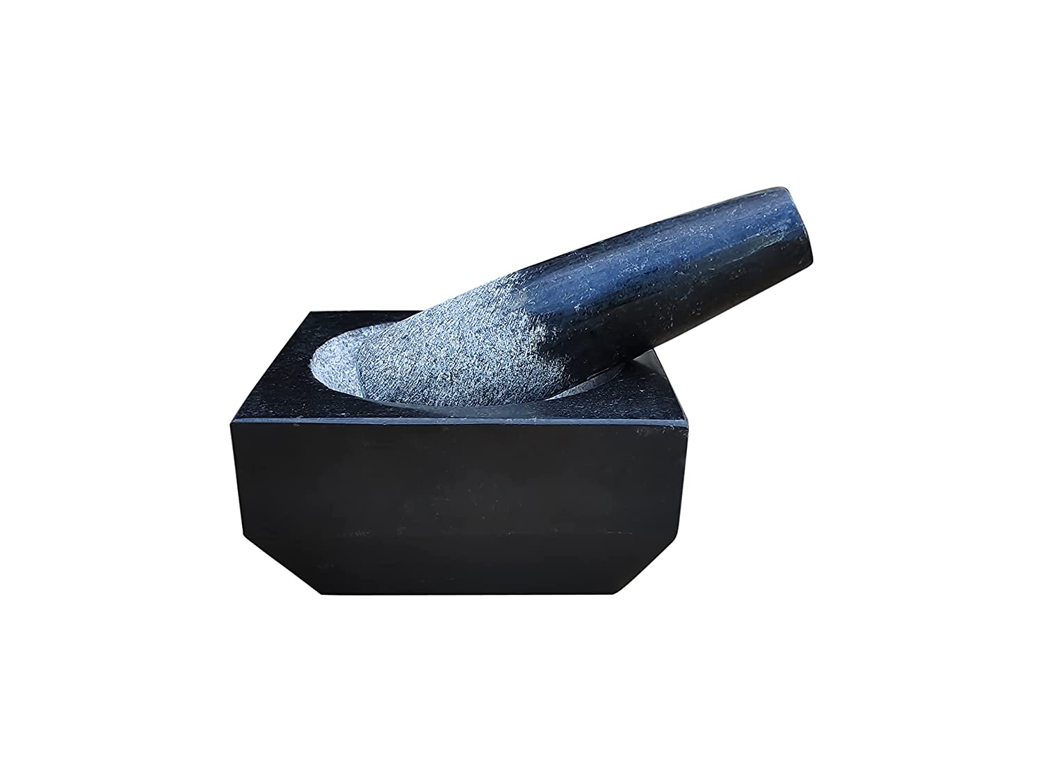 EZAHK Stone Mortar and Pestle Set (5.5  inch)