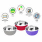 Stainless Steel Microwave Safe Bowls 6 Pieces Set (12cm, 6 Pieces Set)