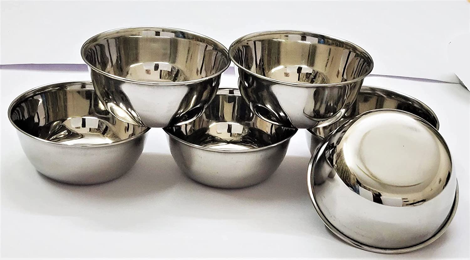 Stainless Steel Serving Bowl Set Dinnerware Steel Solid Bowls