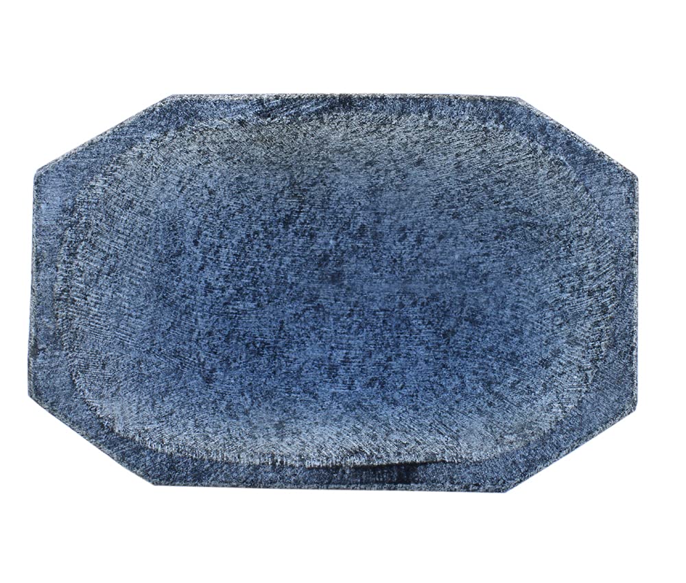 EZAHK Mortar and Pestle Set Stone 6inch greay