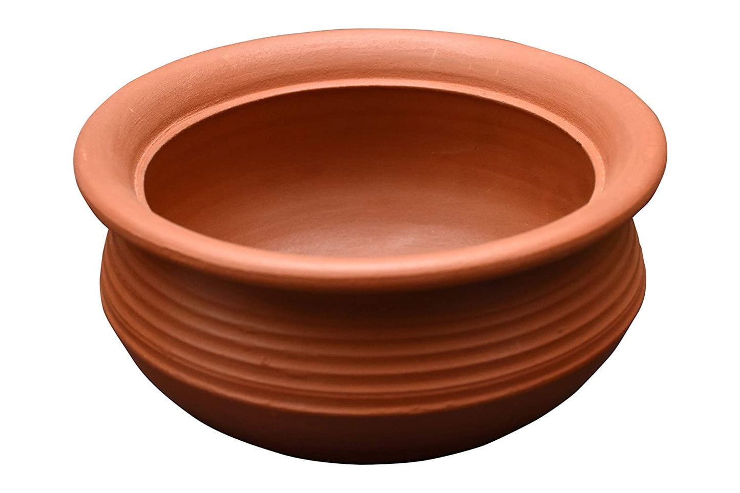 EZAHK Handmade Clay Handi/Curry/Dal for Cooking (1 Litre)