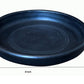 EZAHK Handmade Clay Dining Cum Serving Plate(8 inch)Black Colour