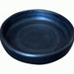 EZAHK Handmade Clay Dining Cum Serving Plate(8 inch)Black Colour