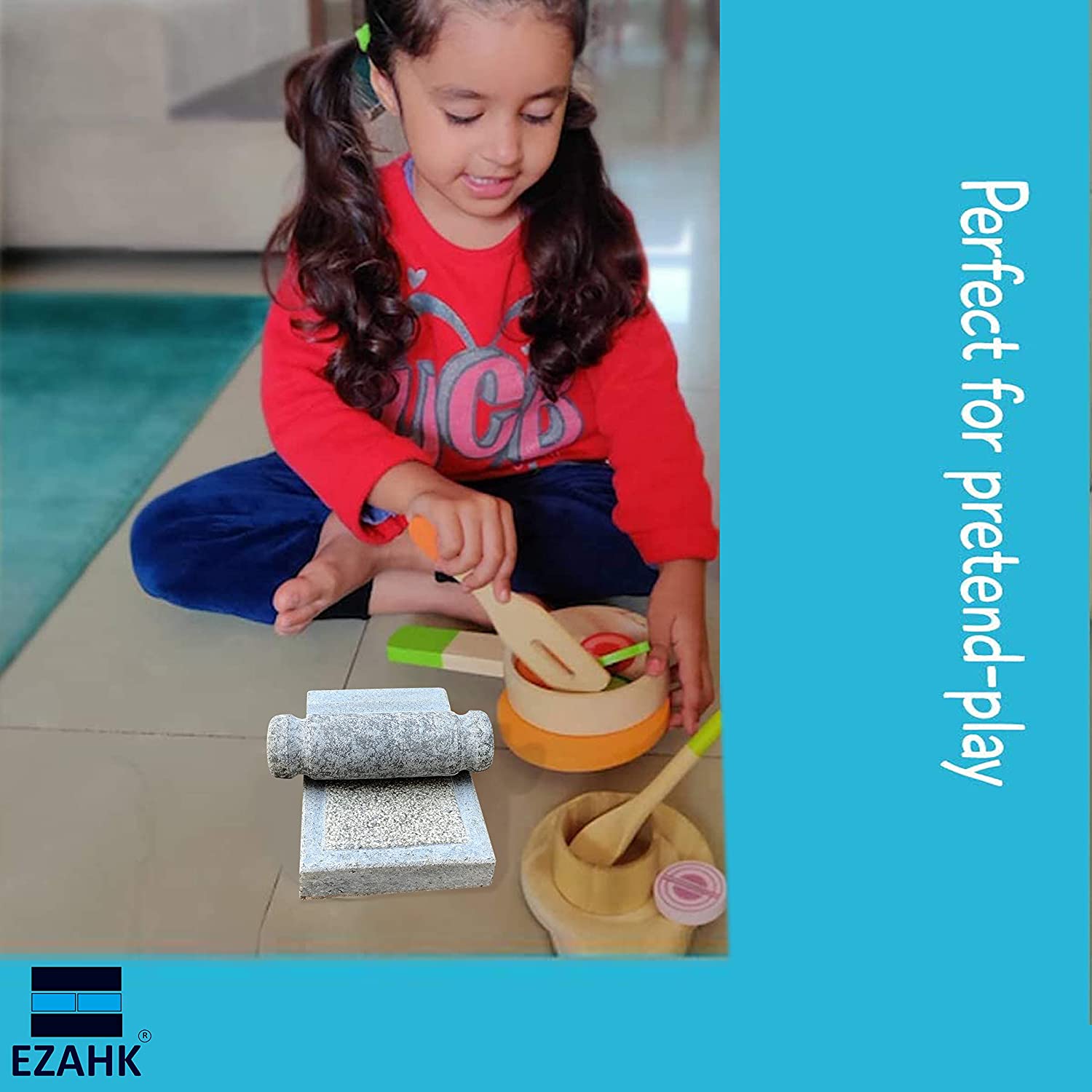 EZAHK Stone Ammikallu Small Size (6 x 4 inch)