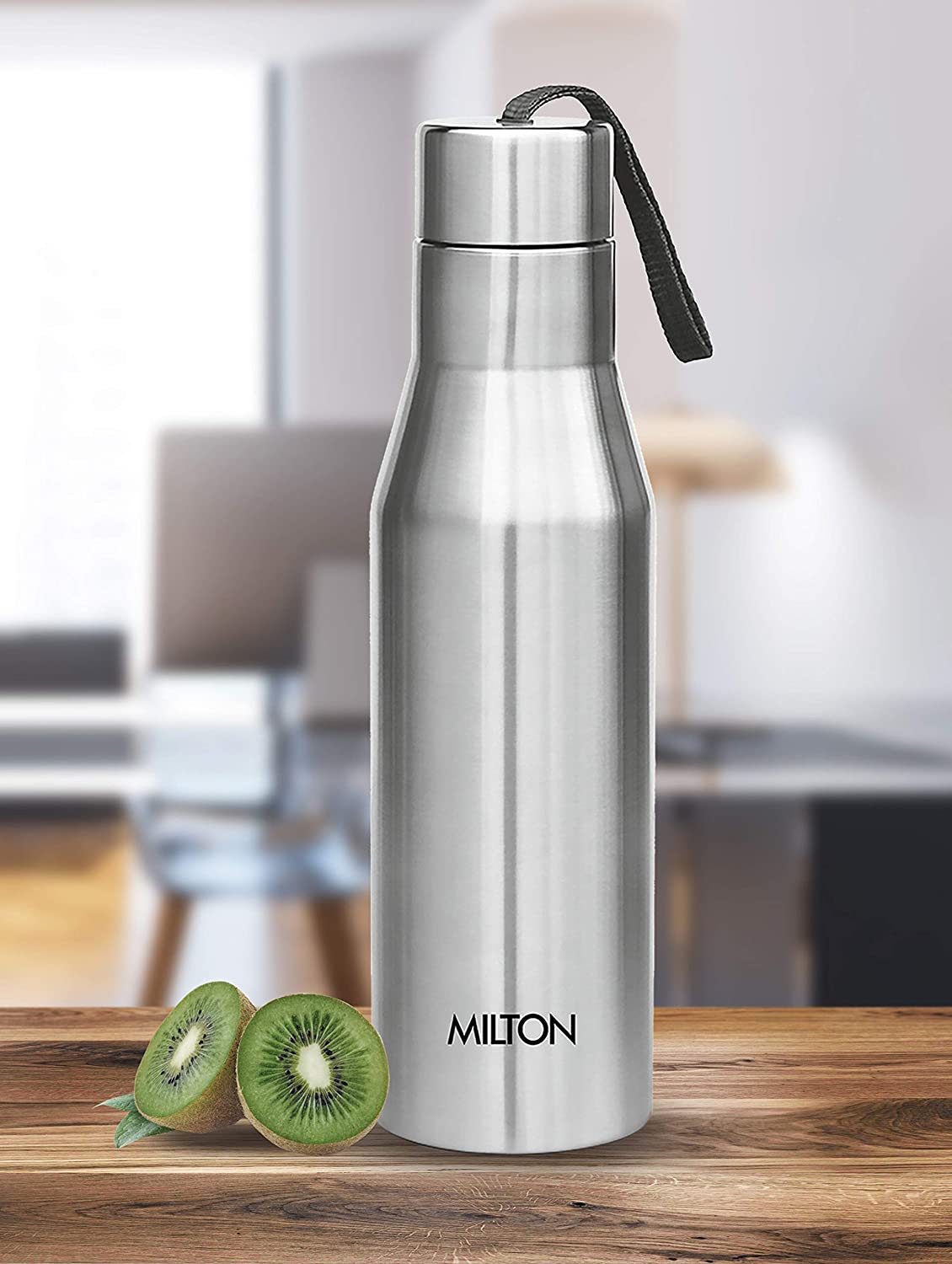 Stainless Steel Bottle, 1000 ml, Silver,Set of 1