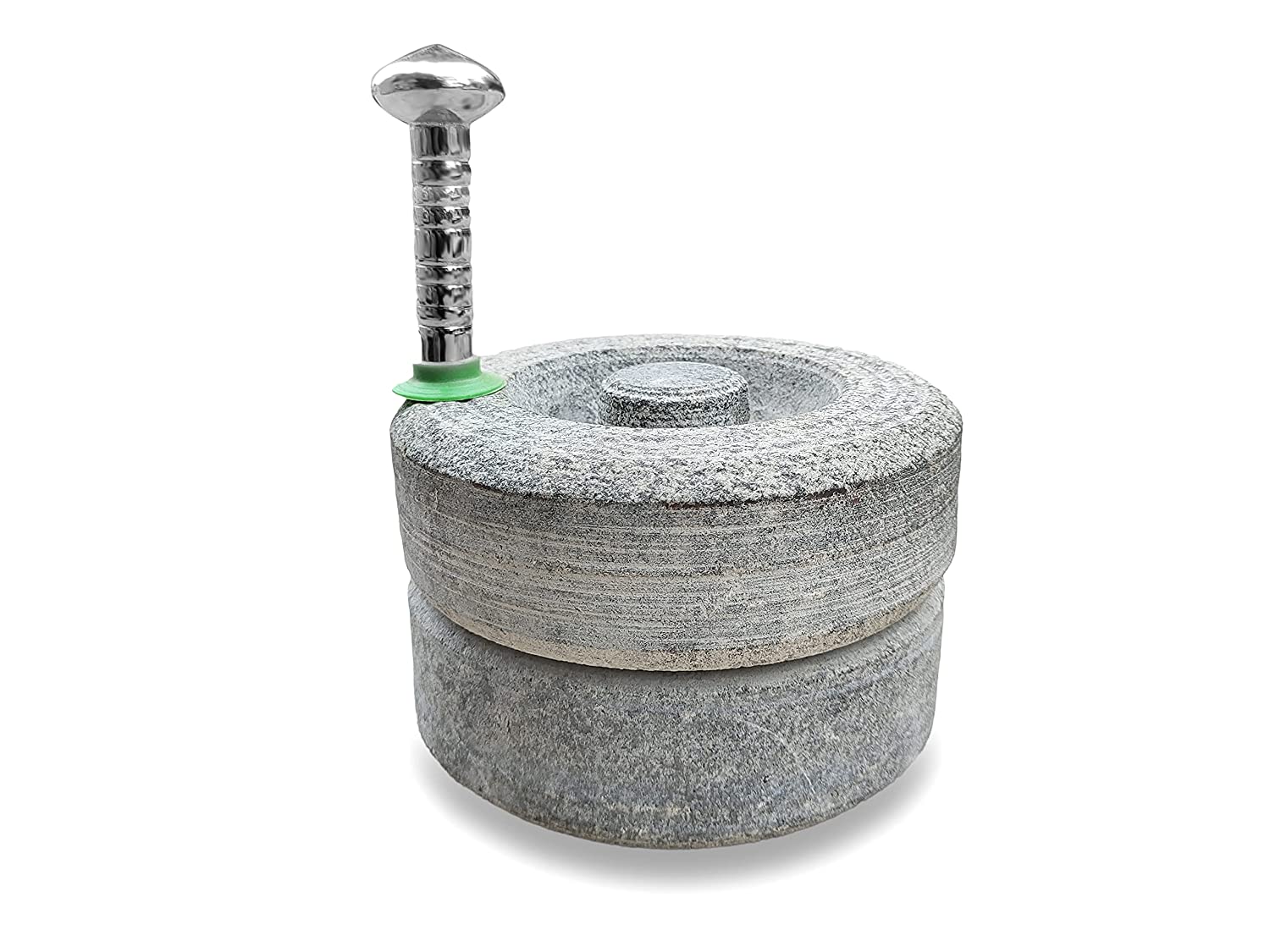 EZAHK Miniature Stone Chakki Small Size Height 4 inch,Width 6 inch