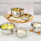 EZAHK Premium Stainless Steel Heavy Gauge Dinner Plate / Kumcha Plate / Thali Plate Set ( 2 Pieces; 27.4 cm Dia)