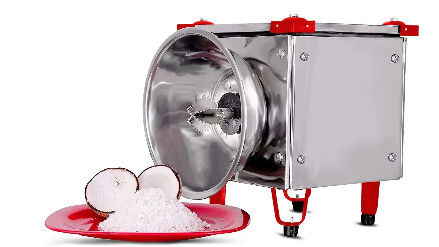 EZAHK Commercial Coconut Scrapper for Kitchen Electrical, for Restaurant, Hotel, Catering, Stainless Steel|Electric Scraper|Grater|Peeler|Chopper|Shredder|Chirava|ThengaThuruvi for Kitchen,Electric
