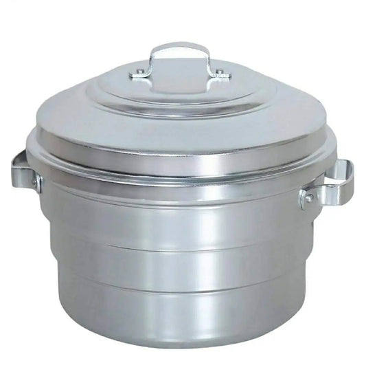 EZAHK Standard Anodised Aluminium Idly Maker/Satti/Steamer/Cooker 12 Pot Export Quality, Silver