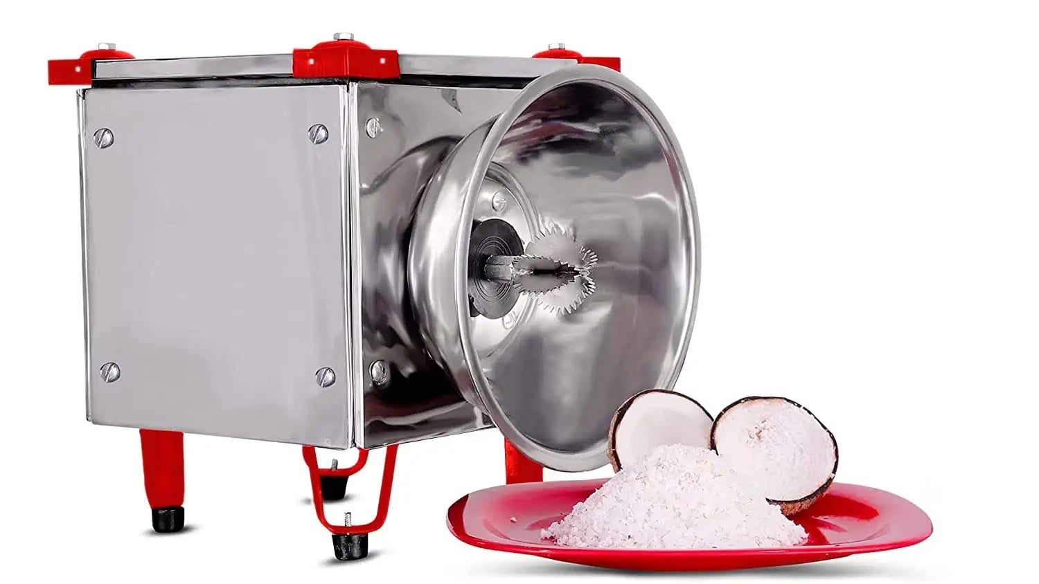 EZAHK Commercial Coconut Scrapper for Kitchen Electrical, for Restaurant, Hotel, Catering, Stainless Steel|Electric Scraper|Grater|Peeler|Chopper|Shredder|Chirava|ThengaThuruvi for Kitchen,Electric