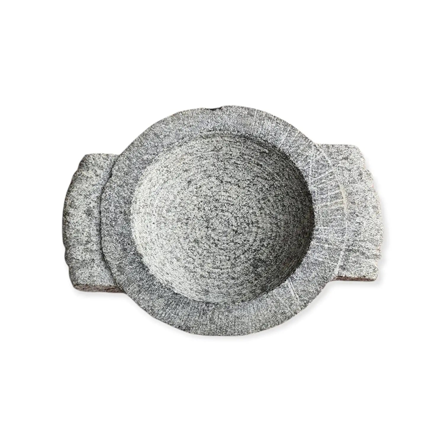 EZAHK Bowl Urli Table Accents for Decoration | Urli Bowl for Home Decor | Gift Item Table Decorative Showpiece(8 inch), Weight - 1.7Kg, Grey