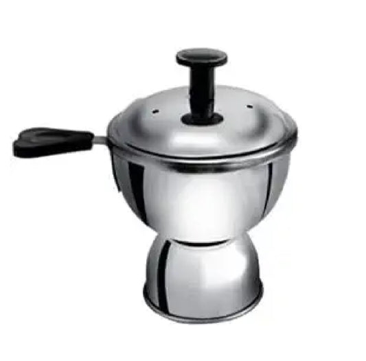 EZAHK Stainless Steel Chiratta Puttu Maker Use with Pressure Cooker (Silver Height 9 cm)
