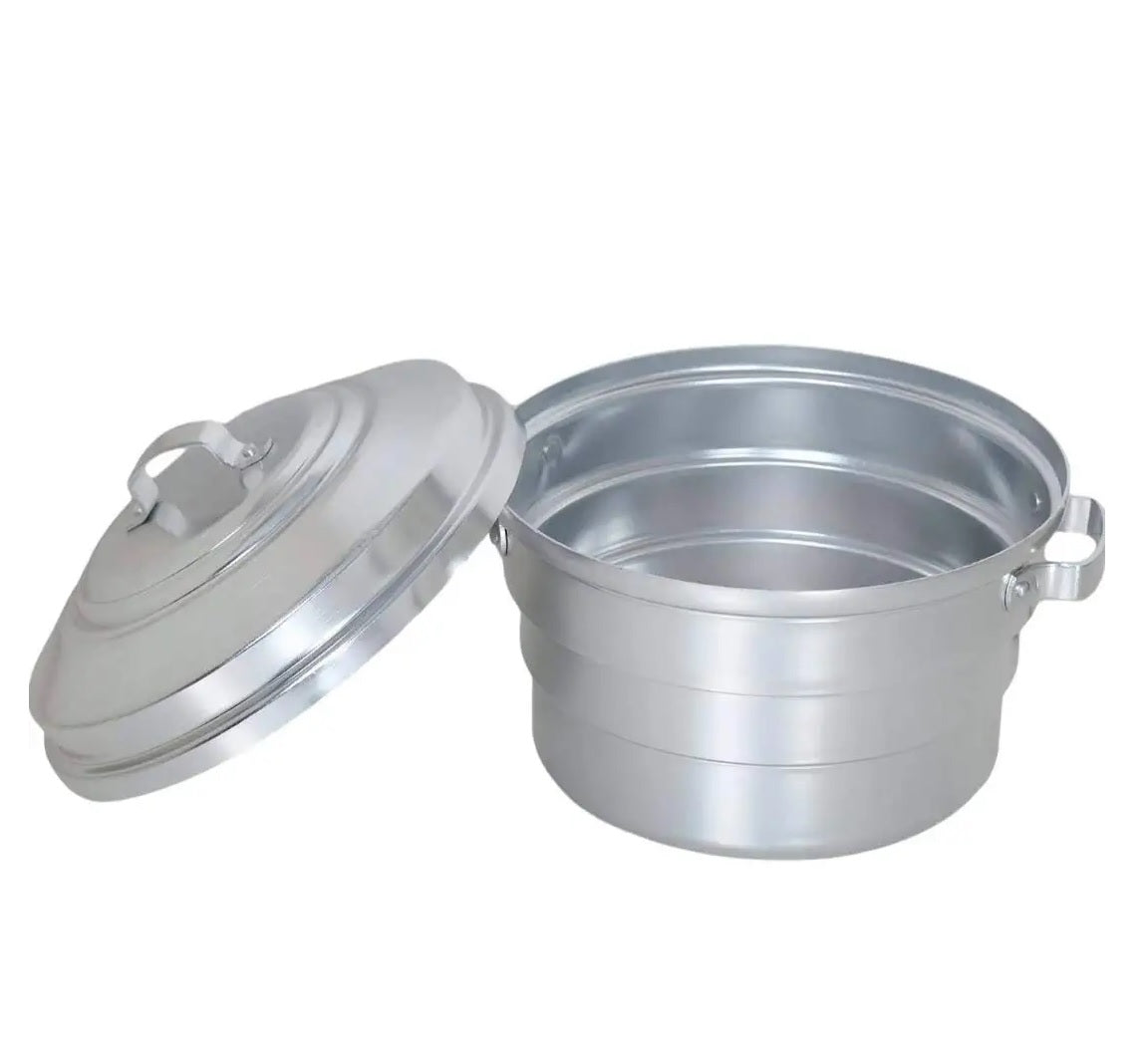 EZAHK Standard Anodised Aluminium Idly Maker/Satti/Steamer/Cooker 12 Pot Export Quality, Silver