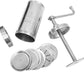 EZAHK Stainless Steel Manual Pasta Maker/Sevanazhi ChakliPress/Sancha/Murukku/Gathiya/janthikulu/Idiyappam Maker Machine with 6 Molds