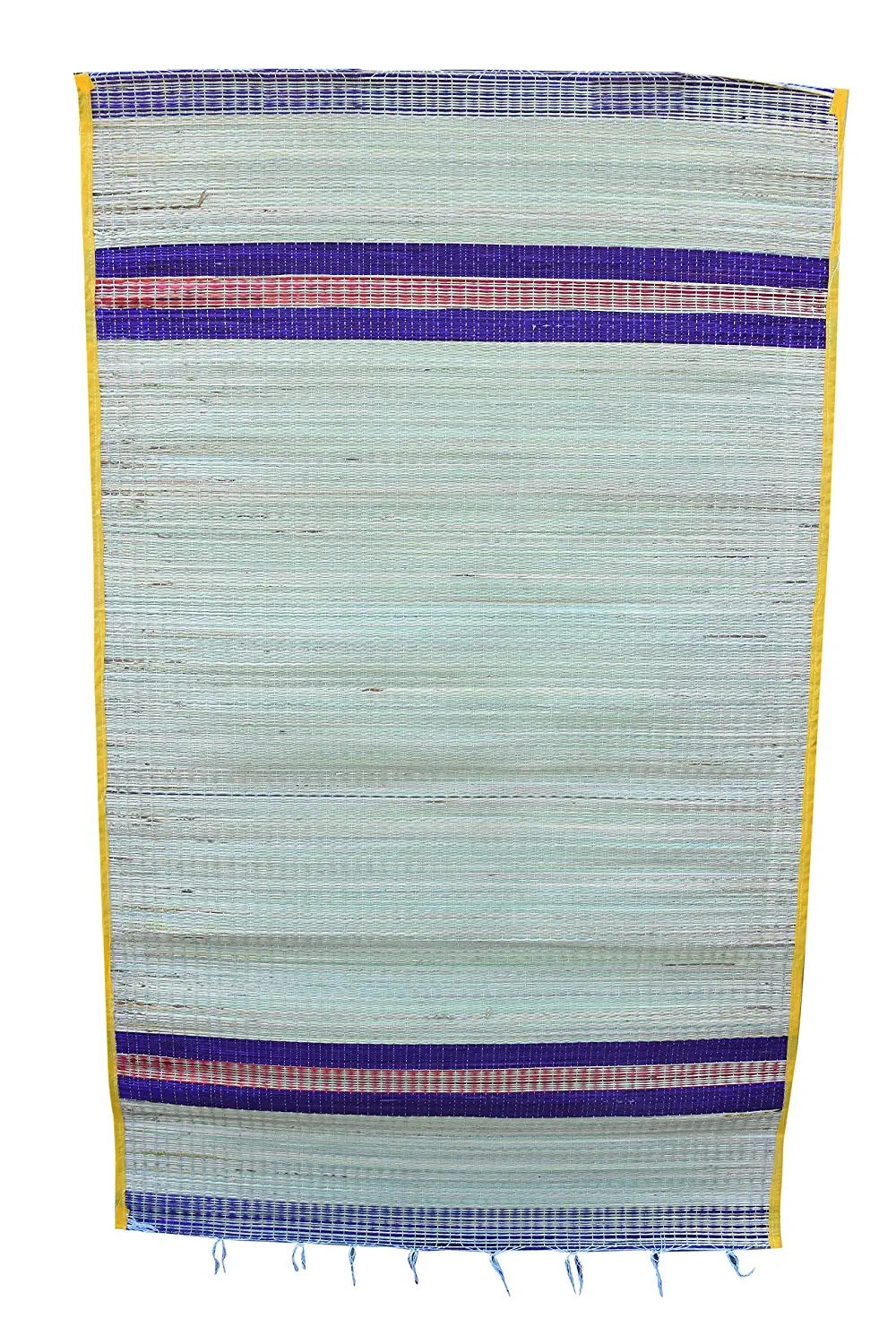 EZAHK Handmade Organic and Eco-Friendly Korai Grass Mat, Sleeping Sitting Mat - Multicolour (4X6 ft)